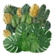 thumbnail image 4 of 20 hojas de planta de Monstera simuladas Wosthever verdes para decoración de hogar y fiesta, 4 of 6