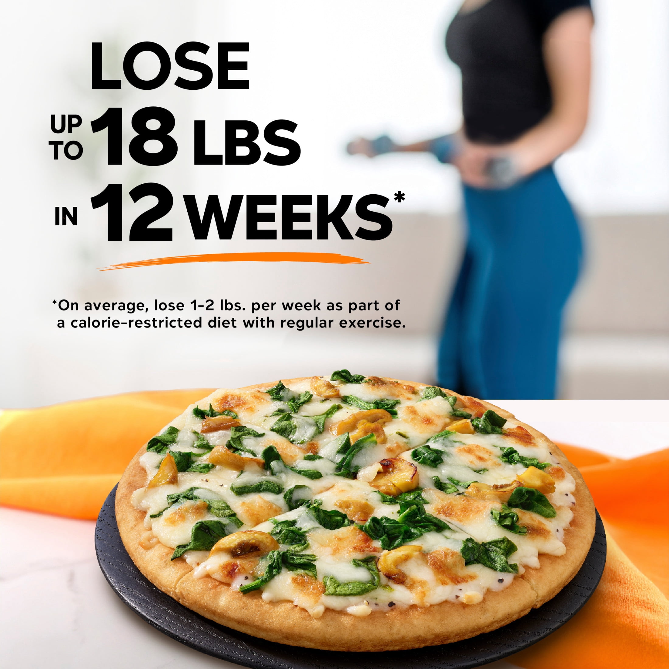 Lean Cuisine Spinach and Mushroom Pizza Microwave Meals for Lunch or Dinner, 6 oz (Frozen)