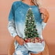 thumbnail image 2 of Tops Para Mujer Blusa de Navidad Camisas de Manga Larga Otoño Estampado Casual de Moda Cuello Redondo Camiseta Suelta Top Pullover Odeerbi  ODB171087, 2 of 8