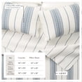 thumbnail image 3 of Striped Quilt Set - Lightweight, Soft, All-Season - 2-Piece Reversible Farmhouse Bedding Set (Twin / Twin XL, Cream / Navy), 3 of 6