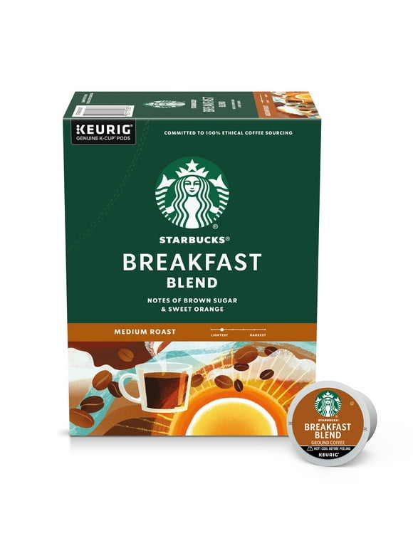 Starbucks, Breakfast Blend Medium Roast K-Cup Coffee Pods, 22 Count