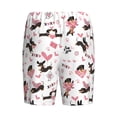 thumbnail image 2 of Haiem Dachshund Dog Puppy Men's Pajama Short with Soft Woven Cotton Elastic Waistband Sleep Short-Small, 2 of 9