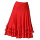 thumbnail image 3 of Baile ón Tul Tango Cha Cha Vestido de larga rojo Zulema Vestido de baile latino, 3 of 8