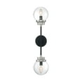 thumbnail image 5 of 60/7132 Nuvo Lighting Axis - 2 Light Wall Sconce-Matte Black/Brushed Nickel Finish, 5 of 8