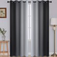 thumbnail image 1 of Cortinas SimpleHome Ombre para oscurecer habitaciones, 132 x 213 cm, 2 paneles, 1 of 8