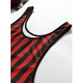 thumbnail image 6 of Zaldita Men's One Piece Swimsuit Bikini Water Sports Super Speed Dry Charm Men Surfing Bodysuits Red&Black M, 6 of 7