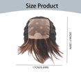 thumbnail image 3 of KUOZHUOW Perruque pour Femmes Noires Perruque Courte Cheveux Humains Sans Dentelle Perruque avant avec Perruque Complète Faite à la Machine Perruque Brésilienne Remy Cheveux Humains Perruque, 3 of 7