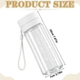 thumbnail image 3 of Portable Water Bottle, Leakproof Travel Tumbler, Clear Drink Bottle with Strap,Lightweight Sports Water Cup, Transparent Beverage Holder, Simple Sports Plastic Kettle for Daily Use, 3 of 4