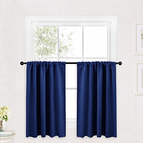 Ryb Home Kitchen Curtains 36 Inch Long For Small Window Treatment