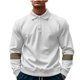 thumbnail image 1 of pstuiky camisa de manga larga para hombre, Top de manga larga con cuello y hebilla para hombre salir tops l, 1 of 9