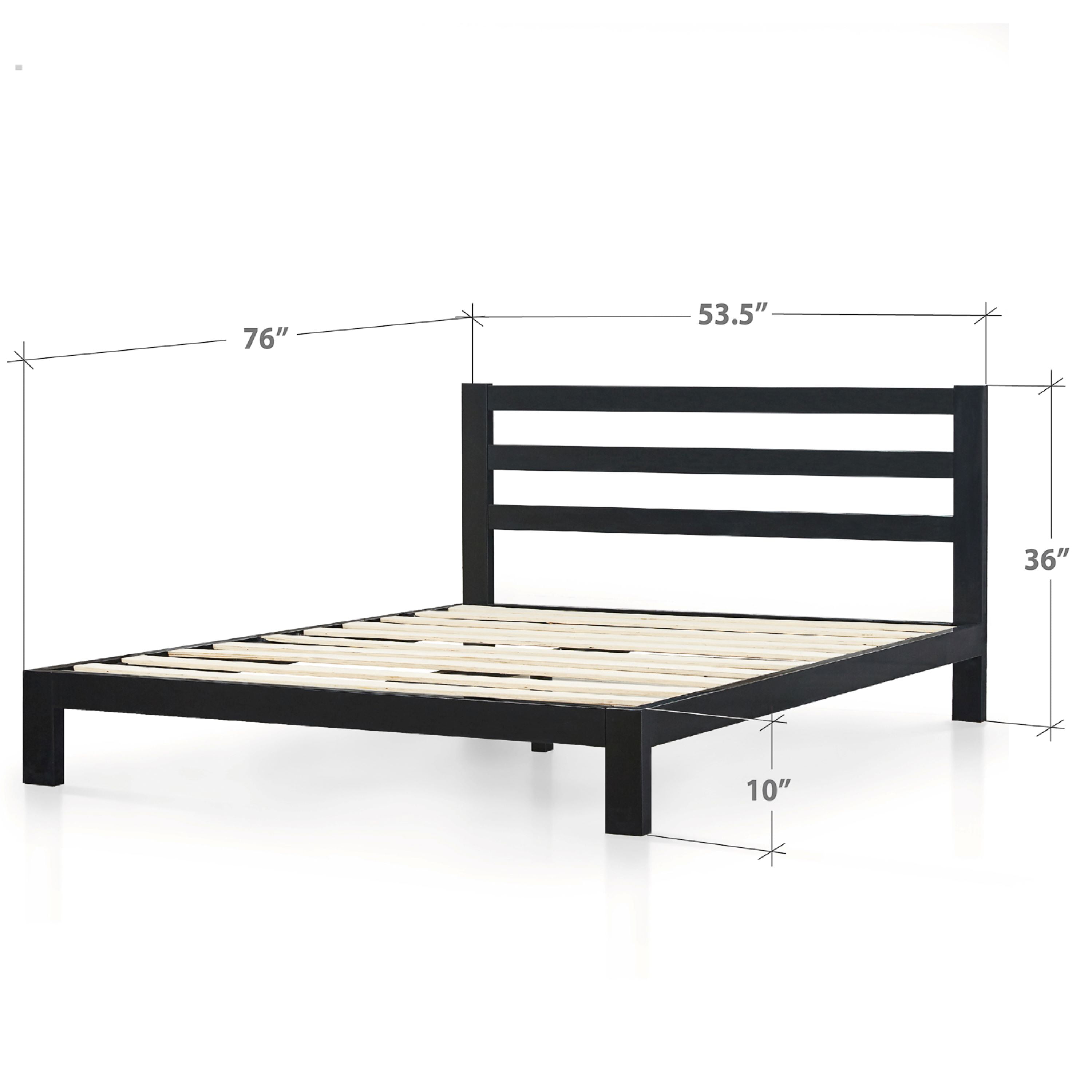 Zinus Arnav 36" Metal Platform Bed with Headboard, Full