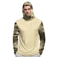 thumbnail image 6 of Havenx Camo Upf 50+ Sun Protection Hooded Shirt for Men Long Sleeve Hooded Rapid Dry Shirts with Mask Uv Protection Rash Guard Cooling Lightweight Outdoor Hiking Swim Blouses,Light Green 2XL, 6 of 6