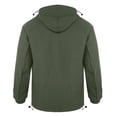 thumbnail image 5 of Maoxin Men's Jacket Fashionable Men's Long Sleeve Hooded Casual Comfortable Outwear Jackets Jackets for Men , Green , M, 5 of 7