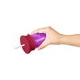 thumbnail image 4 of Tapa de Vaso Boon Snug con Popote de Silicona, Paquete de 3, Color Rosa, 4 of 5