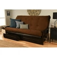 thumbnail image 2 of Kodiak Monterey Espresso Futon Frame with Suede Chocolate Mattress & Storage Drawers - Queen Size, 2 of 3
