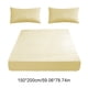 thumbnail image 3 of Sábana ajustable cama matrimonial 200x150cm – funda elástica antideslizante para colchón, punto de poliéster suave, somier, multicolor, de una pieza, 3 of 6