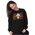 thumbnail image 4 of Halloween Let's Go Ghouls Ghost Women Crewneck Sweatshirt Brisco Brands S, 4 of 6