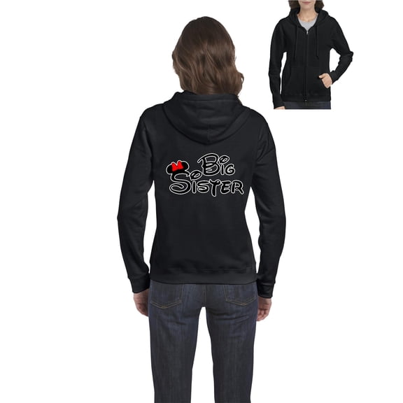 IWPF - Women's Sweatshirt Full-Zip Pullover - Big Sister
