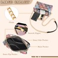 thumbnail image 3 of FORMRS Women Crossbody Purse with Chain Strap Vegan Leather Shoulder Handbag, Pink Shimmering Pattern, 3 of 7