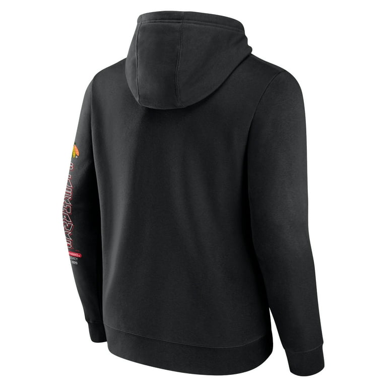 Men s Fanatics Black Chicago Blackhawks Revolution Pullover Hoodie Walmart