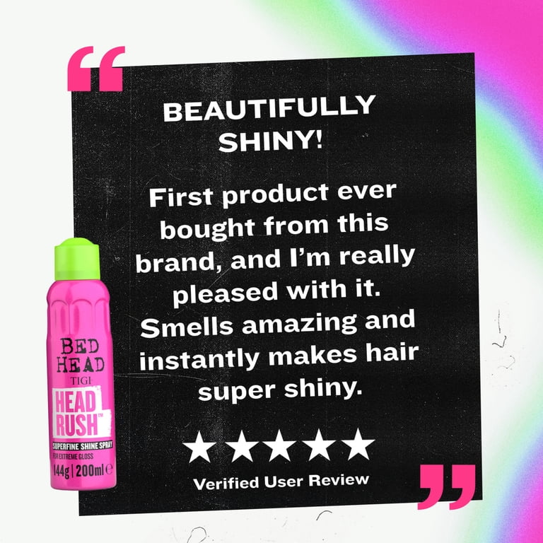 Bed Head by TIGI Headrush Fragrance & Shine Finishing Spray, 5.3