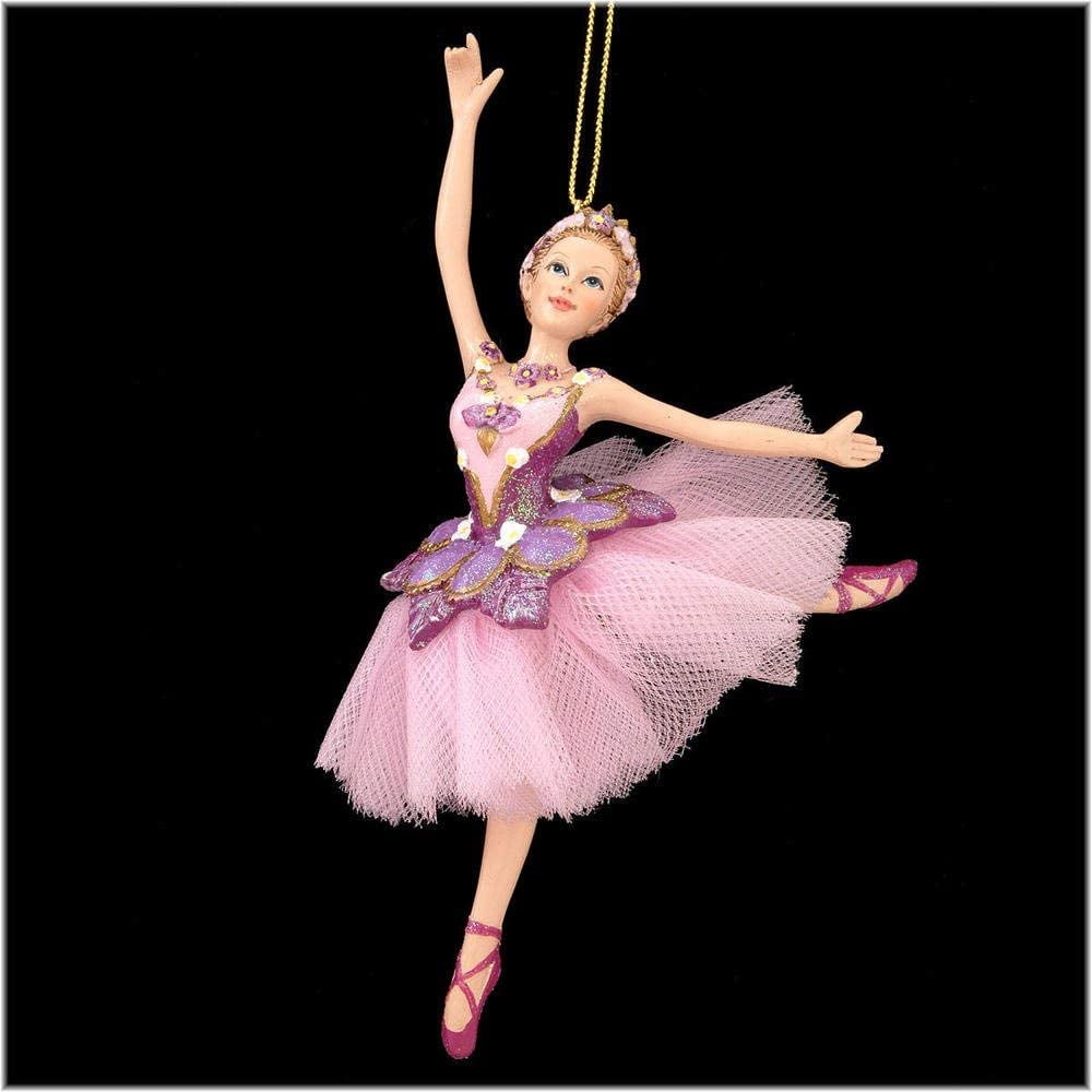 Kurt 6.75" Pink and Purple Sugar Plum Ballerina Christmas - Walmart.com