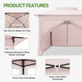 thumbnail image 4 of COOS BAY 11x11 Pop-up Instant Gazebo Tent with 4 Sidewalls Outdoor Canopy Shelter, Pink, 4 of 8
