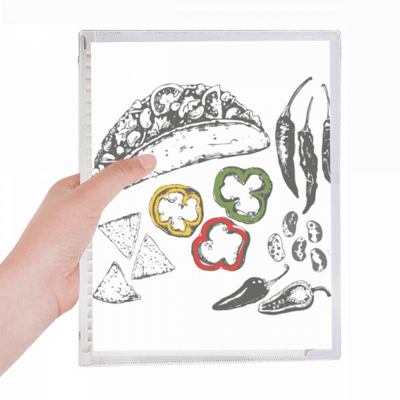 chilli pepper foods notebook loose diary refillable journal statiry