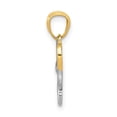 thumbnail image 5 of Auriga Fine Jewelry 14K Yellow Gold Rhodium Plated Love Pendant for Women (L-19 mm,W-15 mm), 5 of 5