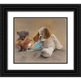 thumbnail image 1 of Harrison, Lesley 13x12 Black Ornate Wood Framed with Double Matting Museum Art Print Titled - Blessed are the Curious, 1 of 4