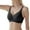 Black, variant on Women Bra Comfort Back Support Seamless Underwear Deep V Thin Soft Fit Semi Fixed Cup Orange