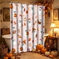 thumbnail image 6 of Halloween Shower Curtain Vintage Fall 70.9x59.1in Polyester Waterproof & Quick Dry for Bathroom Bathtub Home Apartment by MPOISVA, 6 of 6