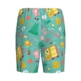 thumbnail image 2 of Haiem Happy Summer Men's Pajama Short with Soft Woven Cotton Elastic Waistband Sleep Short-Small, 2 of 9