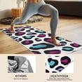 thumbnail image 4 of White and Colorful Of Leopard Print Hot Yoga Mat Towel Non Slip for Hot Yoga - Quick-Drying Yoga Mat Cover with 4 Corner Pockets with Travel Bag - Hot Yoga Towel Non Slip 70"x26", 4 of 6