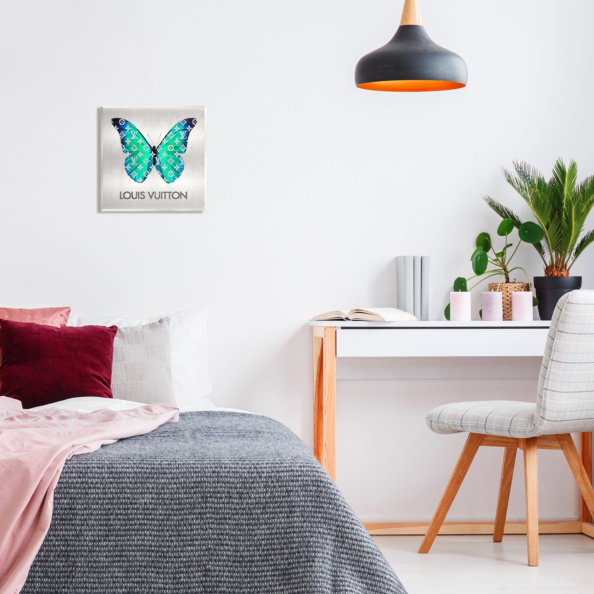 Stupell Industries Glam Pattern Butterfly Animals & Insects Painting Unframed Art Print Wall Art, 12 x 12