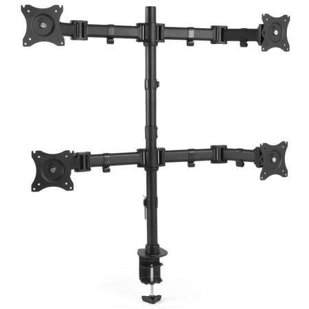 Quad Lcd Monitor Stand - VIVO Quad Monitor Fully Adjustable Heavy Duty Desk Mount Stand 4 LCD Screens up to 27