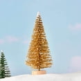 thumbnail image 5 of LmnLft Miniature Christmas Tree, Artificial Christmas Tree Bottle Brush Trees with Glitter Powder, Sisal Snow Trees with Wooden Base for Christmas Party Home Table Craft Decor, 5 of 9