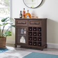 thumbnail image 1 of Gramercy Way Small Mahogany Bar Cabinet with Glass Door, 1 of 10