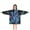 Black Blue Purple, variant on Black Blue Yellow Butterfly Pattern Blanket Hoodies for Kids 6-13YR Oversize Wearable Blanket Hoodies for Boys Girls Teens