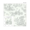 thumbnail image 5 of NextWall Argos Grey Chateau Toile Peel and Stick Wallpaper, 5 of 8