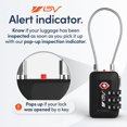 thumbnail image 4 of Travel Lock BV, combinación negra, aprobada por la TSA, 28 mm, 4 of 6