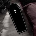thumbnail image 3 of SugarBloom Coffin Halloween Runner Rug, 19.7x51.2 inch Washable Stain Resistant Gothic Carpet, Spooky Indoor Outdoor Floor Mat for Halloween Party Decor,F, 3 of 6
