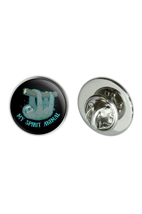 My Spirit Animal is a Sloth Metal 0.75" Lapel Hat Pin Tie Tack Pinback