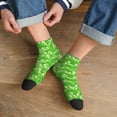 thumbnail image 3 of Pofeuu Green Cucumber Print 30cm Socks, Adult Running Hiking Socks for Youth and Adult, 3 of 7
