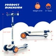 thumbnail image 2 of Infans 3-Wheel Kids Scooter Toddler Folding Balancing Kick Scooter w/Light-up LED Wheel, 2 of 7