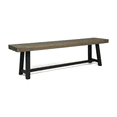 thumbnail image 5 of Tcbosik Outdoor Backless Bench, Wood Seat for Patio, Garden, Porch, Backyard, Grey & Black, 5 of 9