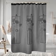 thumbnail image 6 of GIRACOA Curve Shower Curtain Rod, 42-72 Inches Adjustable Stainless Steel Arched Rod, Brushed Nickel Finish, Rustproof Heavy-Duty Bathroom Rod with 12 Hooks, Wall-Mounted (Drill Required), 6 of 7