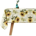 thumbnail image 1 of Fall Sunflower Vinyl Tablecloth Rectangle Plastic PVC Oilcloth Tablecloths Wipeable Table Cloth Cover for Foot Folding Tables Kitchen Dining Room Table Crafting x, 1 of 7