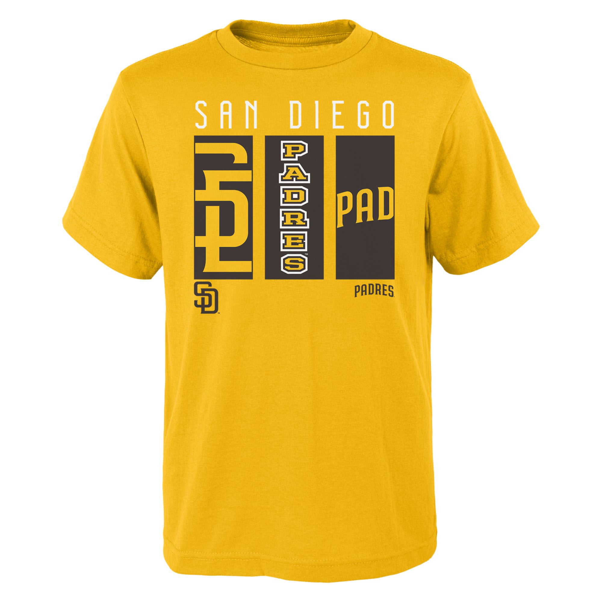 Youth Gold San Diego Padres Logo TShirt