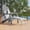 Light Gray, variant on ACEGOSES Adirondack Chair with Retractable Ottoman, HIPS Folding Adirondack Chair with Cup Holder, All-Weather Fire Pit Chair for Outdoor, White